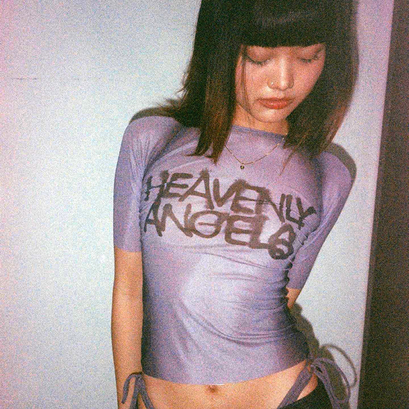 Y2K Brief Drucken Top Sehen Du – Summer De Clothing Bewertung und Preis