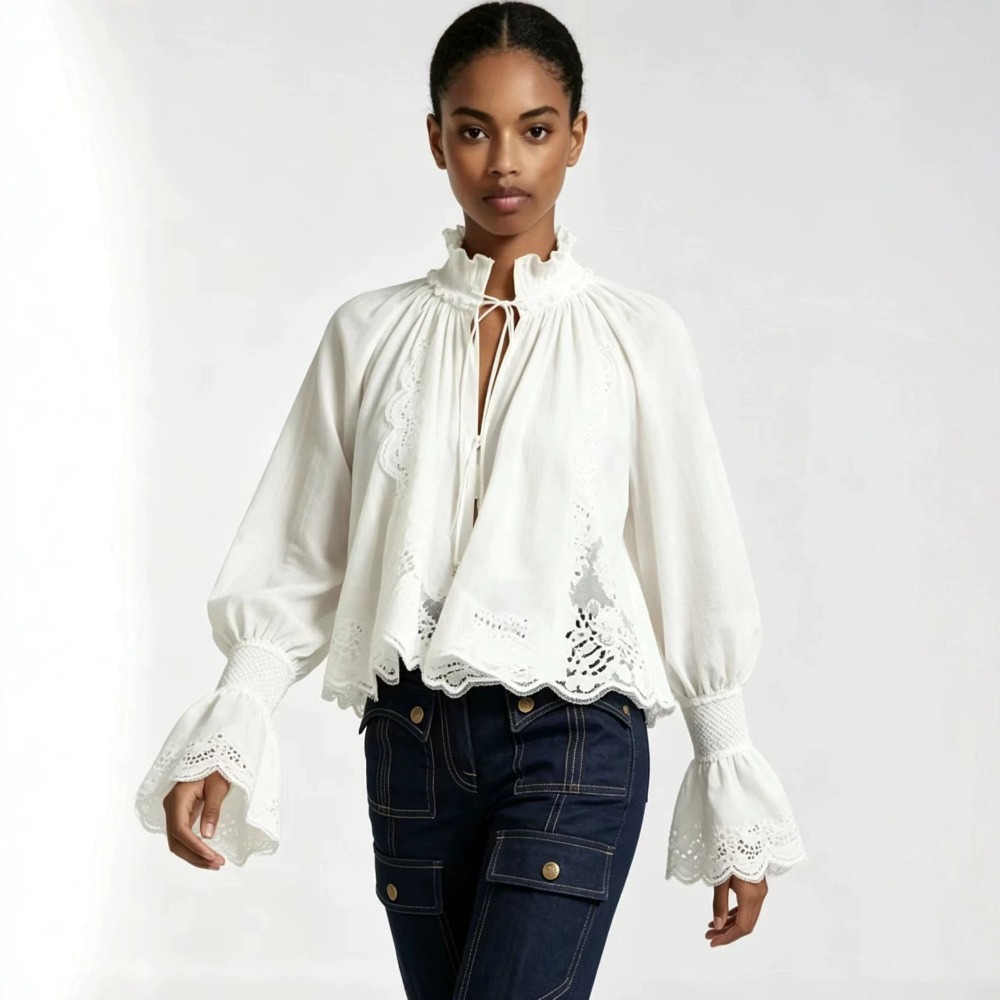 Maßanfertigung Damen Vintage H – Tie Front Shirt Bewertung und Preis
