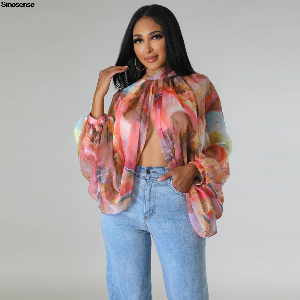 Frauen Chiffon Blusen Sexy She – Tie Front Shirt Bewertung und Preis