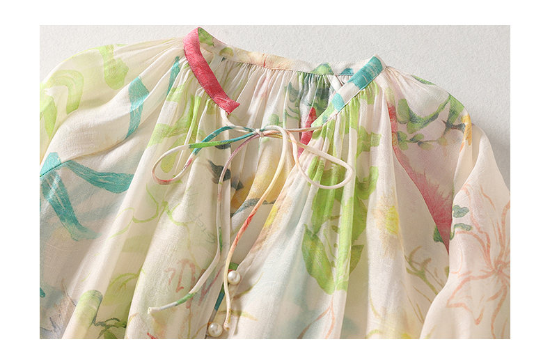Urlaubs-Strand-Blumen-Boho-Sti – Tie Front Shirt Bewertung und Preis