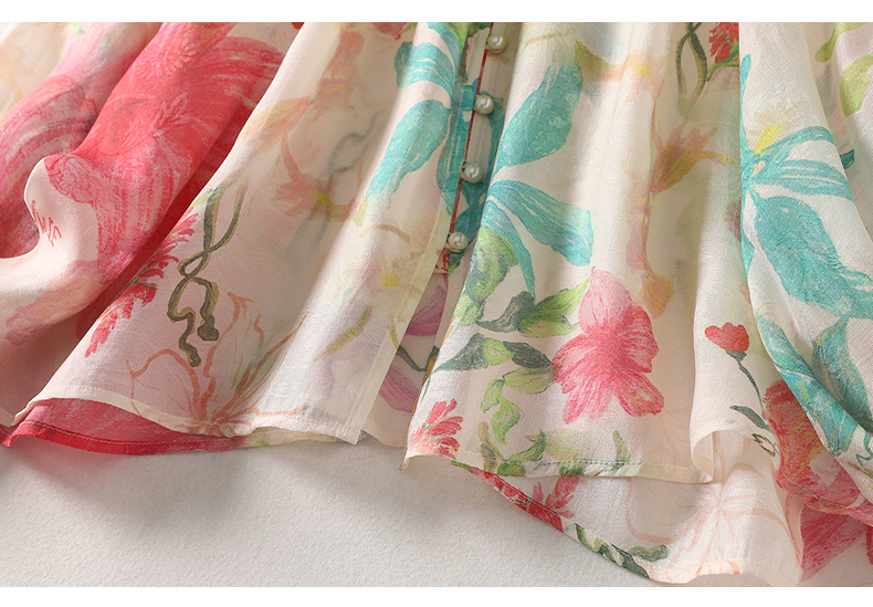 Urlaubs-Strand-Blumen-Boho-Sti – Tie Front Shirt Bewertung und Preis