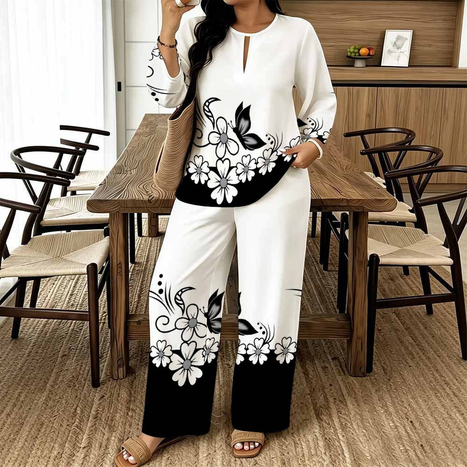 Damen Casual Print Zweiteiler  – Summer Clothing Bundle Bewertung und Preis