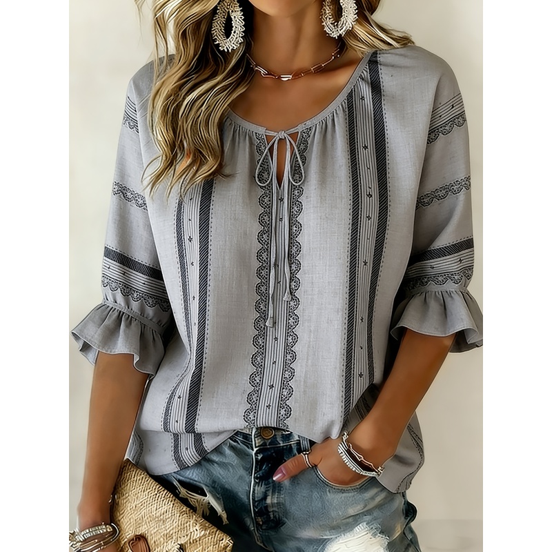 Sommerkleid für große Größen m – Tie Front Shirt Bewertung und Preis