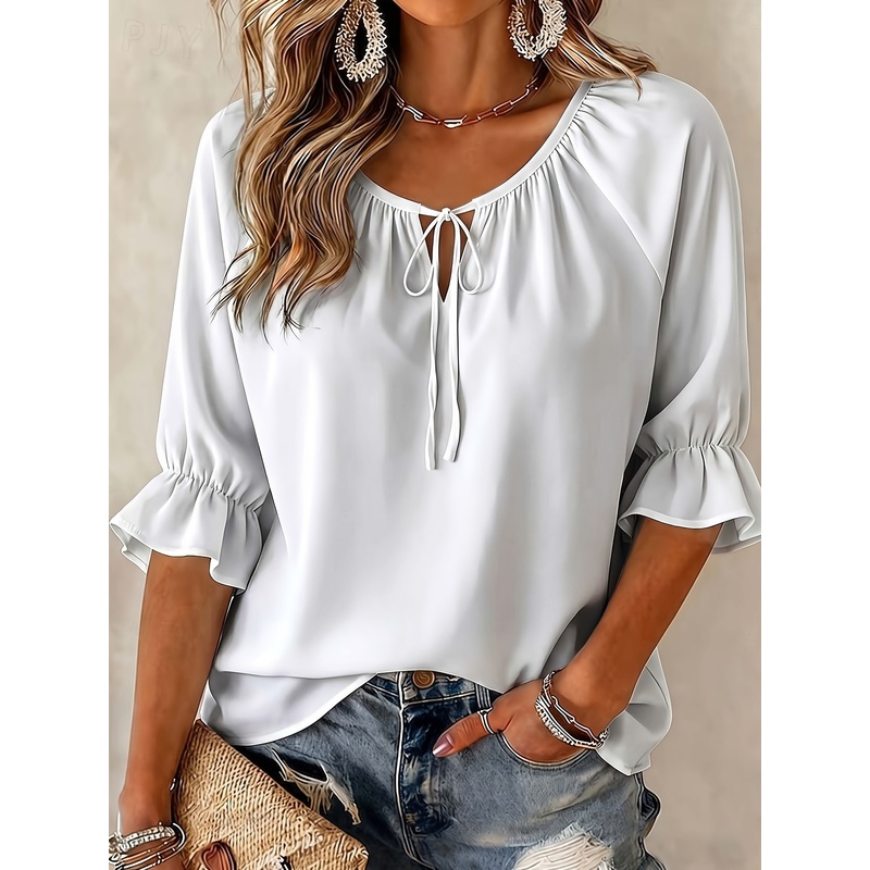 Sommerkleid für große Größen m – Tie Front Shirt Bewertung und Preis