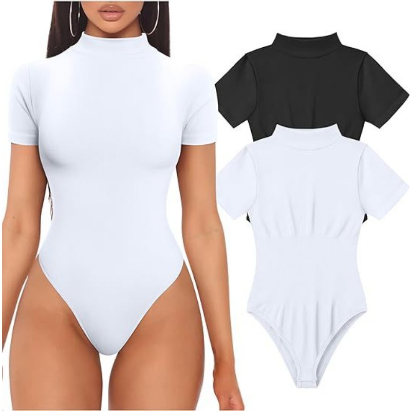 Kurzarm Rollkragen Body Frauen – Summer Clothing Bundle Bewertung und Preis