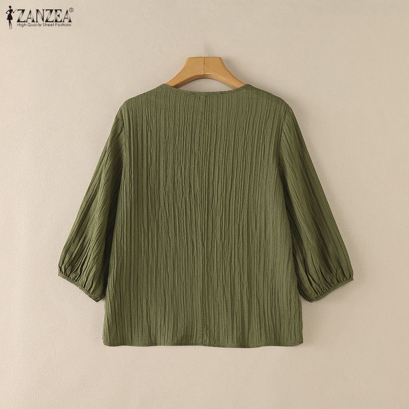 ZANZEA Damen-Blusen mit geknit – Summer De Clothing Bewertung und Preis
