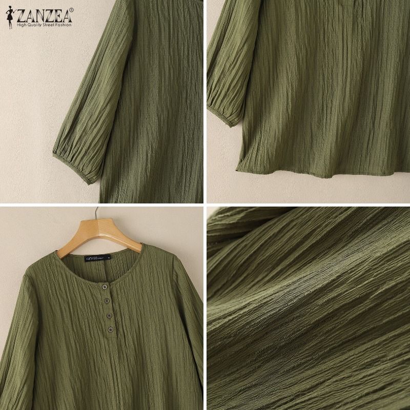 ZANZEA Damen-Blusen mit geknit – Summer De Clothing Bewertung und Preis