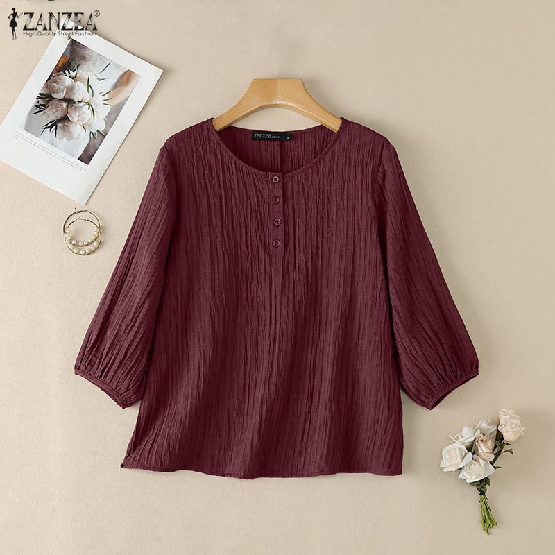 ZANZEA Damen-Blusen mit geknit – Summer De Clothing Bewertung und Preis